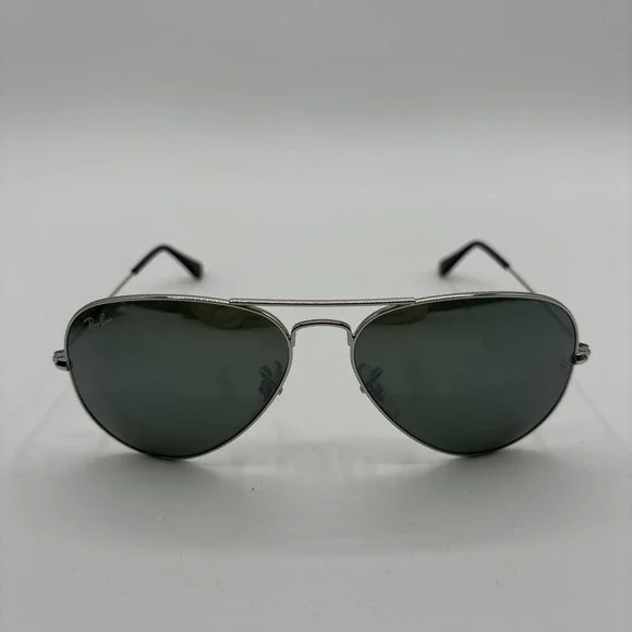 Ray Ban Aviator Sunglasses RB3025 W3277 58 14 Silver Frame & Gray Lenses